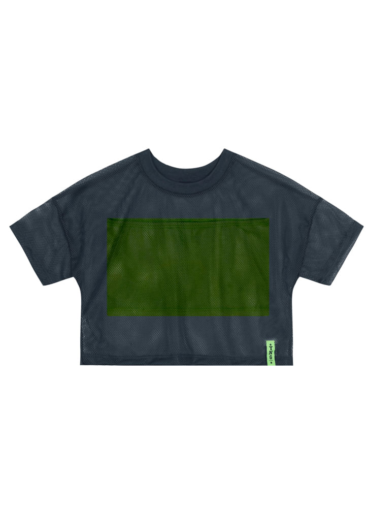Kit blusa cropped fashion new infantil menina Young Class